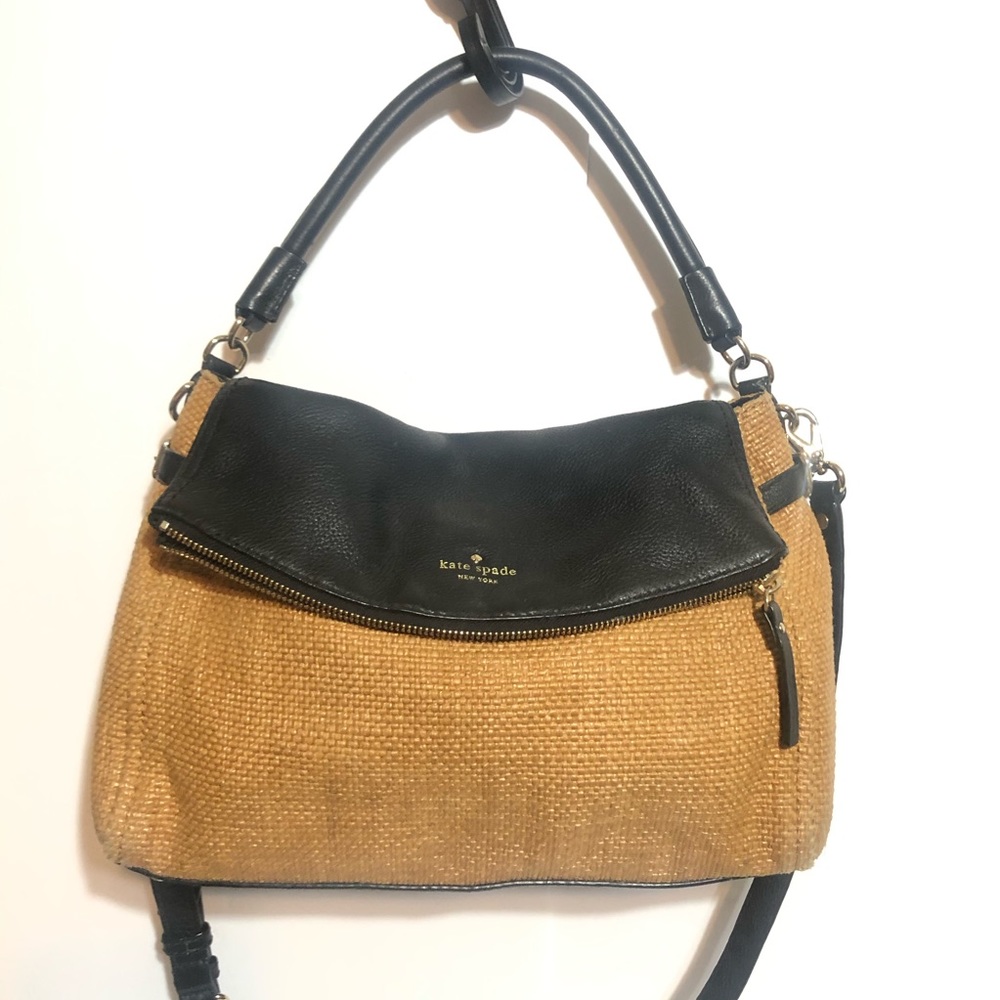 Kate Spade Cobble Hill Minka Black Tan Satchel - Picture 2 of 8